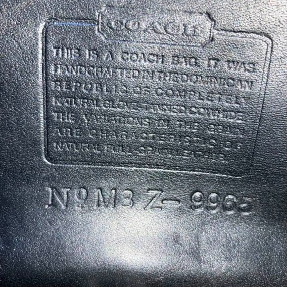 Vintage Coach Legacy Small Flap 9965, Dominican Republic, GUC in Black - Picture 8 of 8
